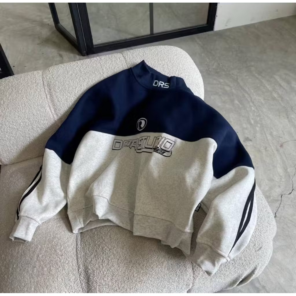 pass sweater xanh xám DORIS STUDIO size L