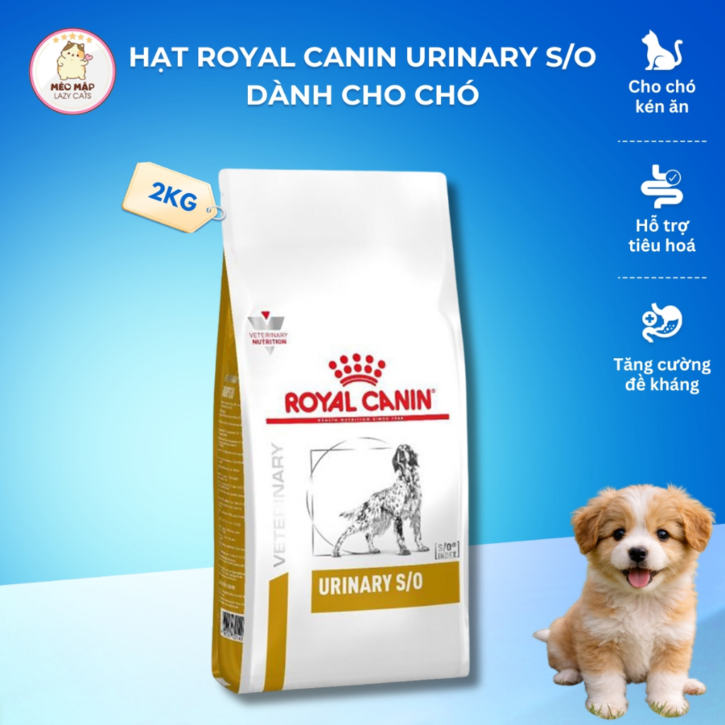 [CHÓ] royal canin urinary s/o canine - sỏi thận ở chó túi 2kg - URINARY CHÓ