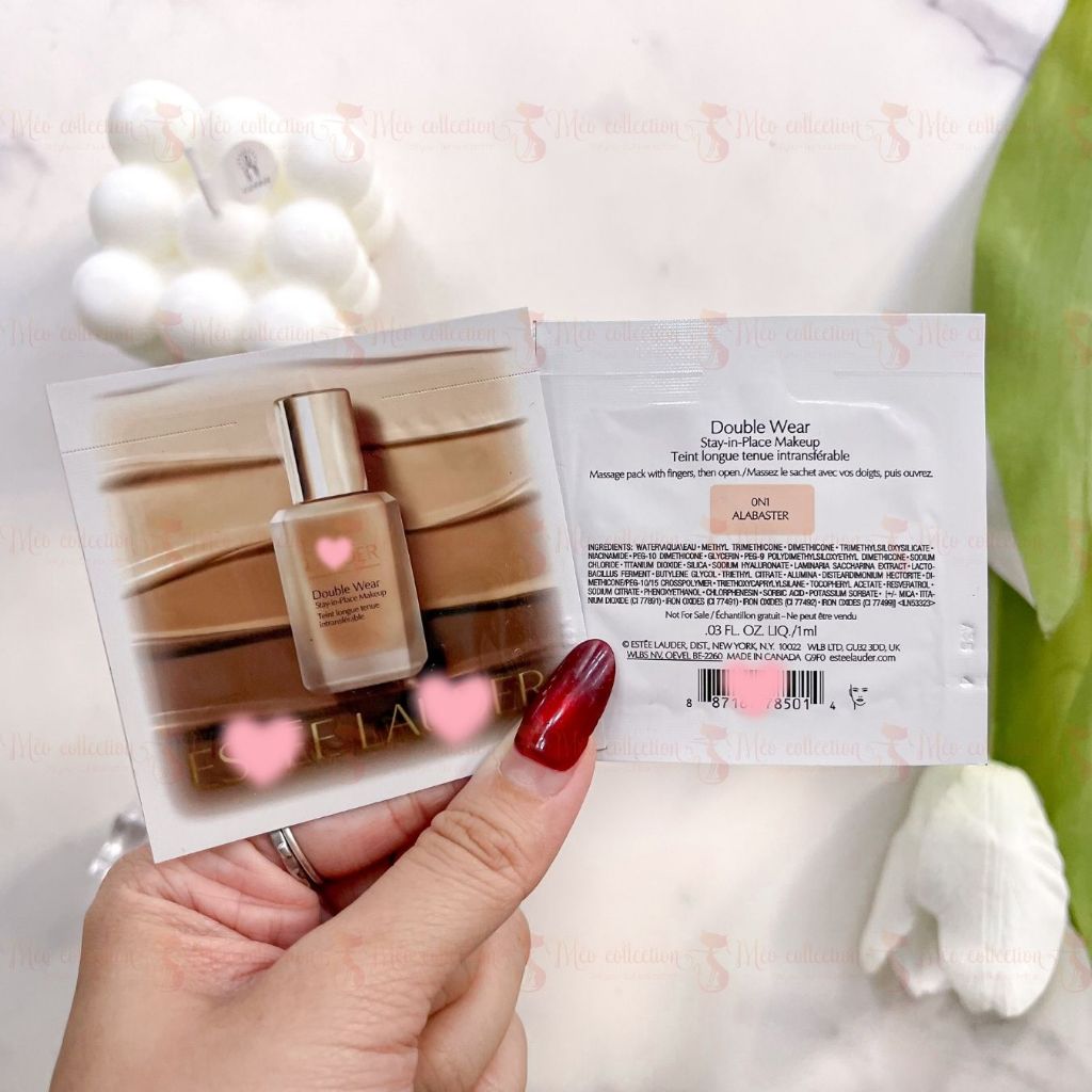 Mẫu thử / sample kem nền EL - Double Wear Stay-in-Place Lightweight Matte Foundation with 36H Wear 1