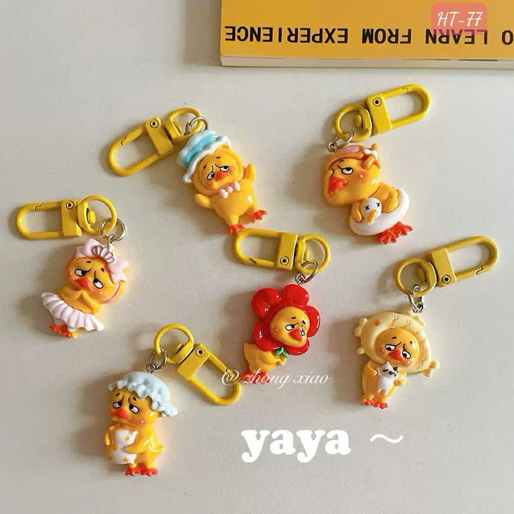 Móc Khoá Charm Mini Vịt Vàng - Mẫu Ngẫu Nhiên