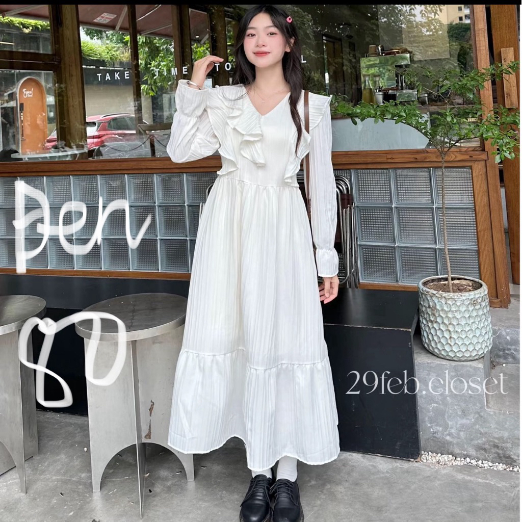 ĐẦM VÁY BABYDOLL MÀU ĐEN 29.FEB NEW 99%
