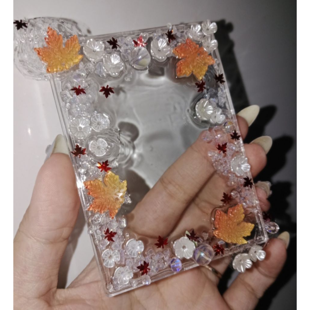Toploader, minishell decor lá phong đựng ảnh thẻ, ảnh idol