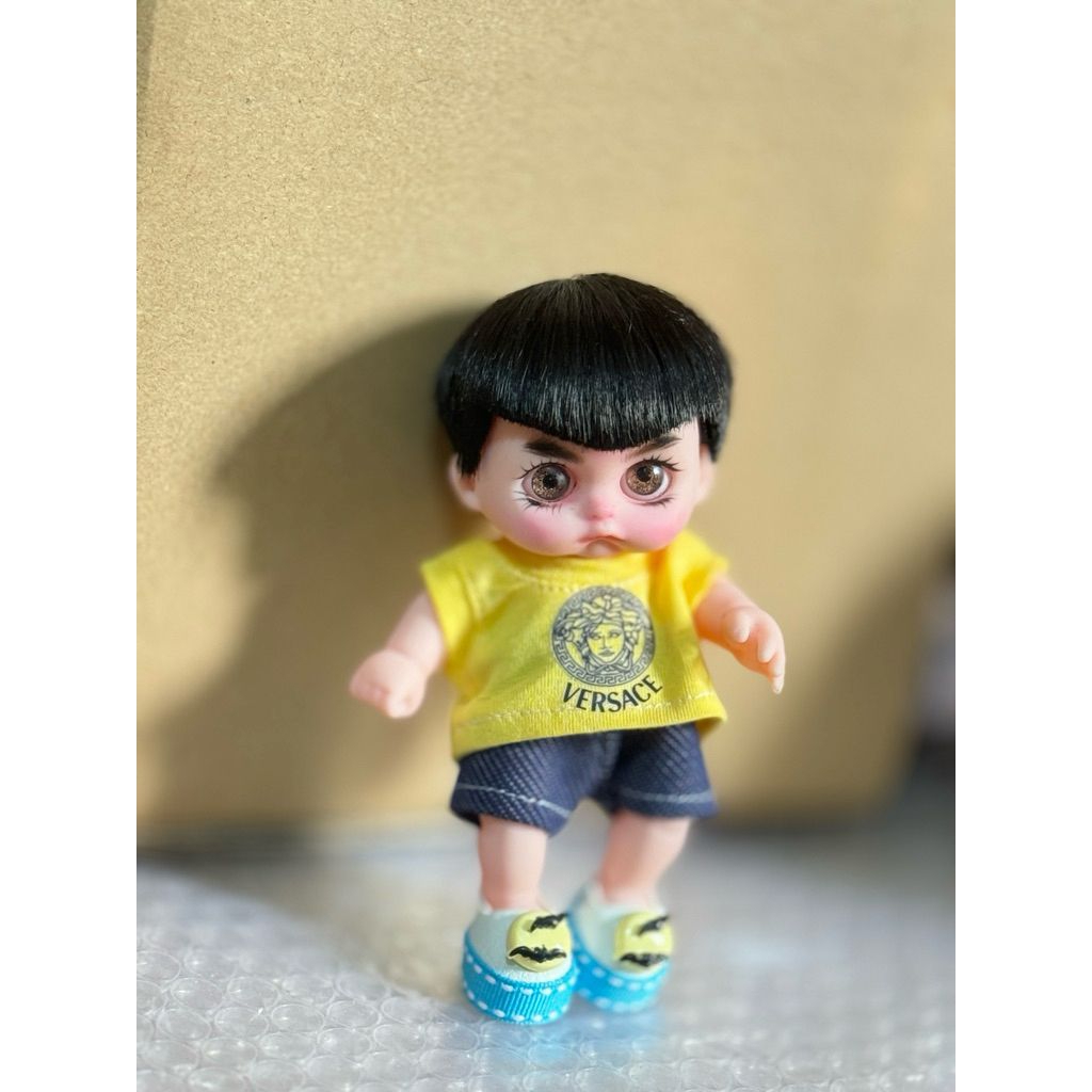 Búp bê 5in bé trai tóc mix màu cá tính.Toy