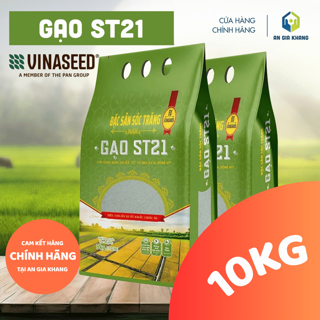 Combo 10kg - ST21 - Gạo ST21 Vinaseed - An Gia Khang Food