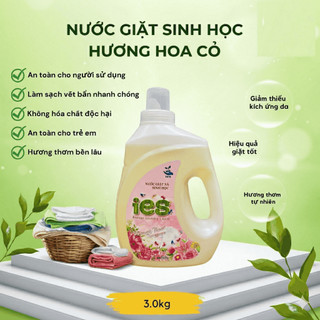 Can nước giặt xả sinh học IES đậm đặc 3,6kg - lưu hương đến 72 giờ an toàn cho cả gia đình