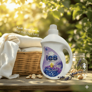 Can nước giặt xả sinh học IES đậm đặc 3,6kg - lưu hương đến 72 giờ an toàn cho cả gia đình