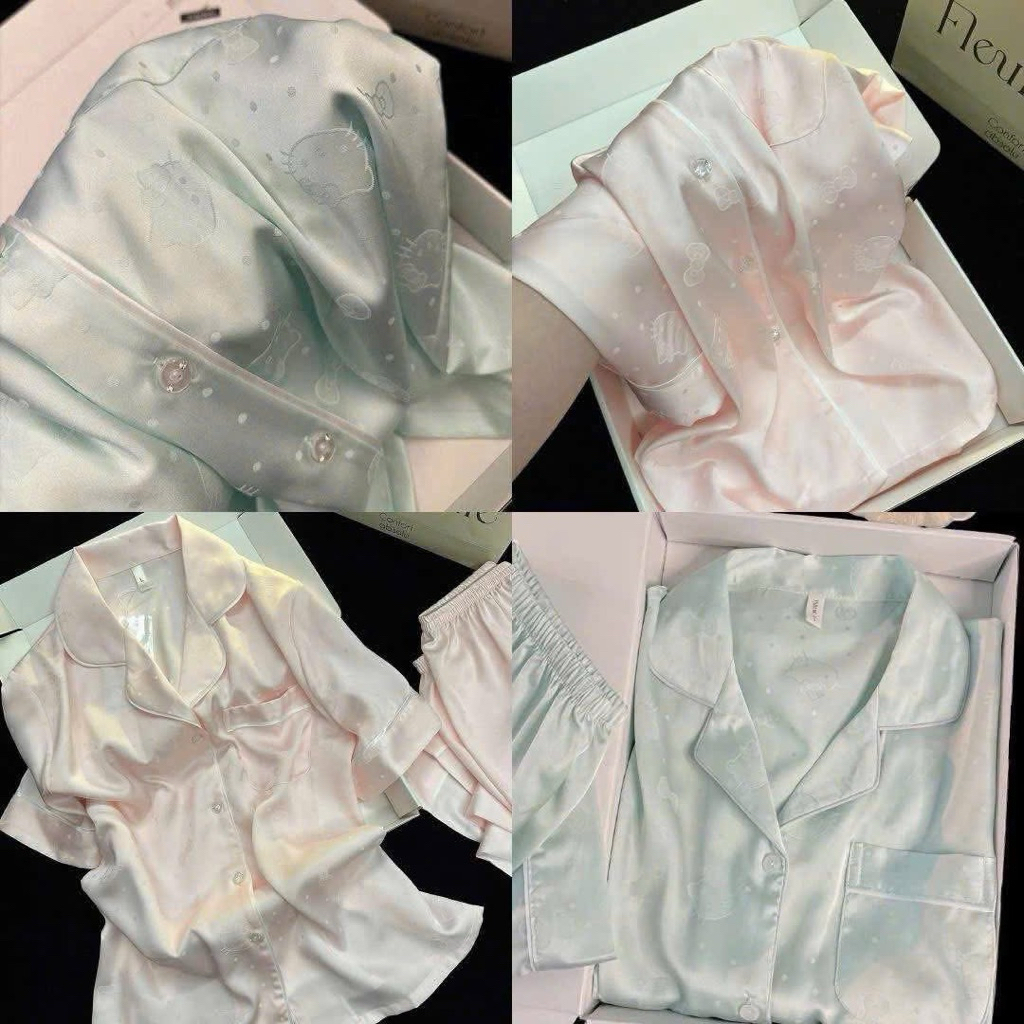 QQC18 PIJAMA HELLO KITTY CỘC TAY