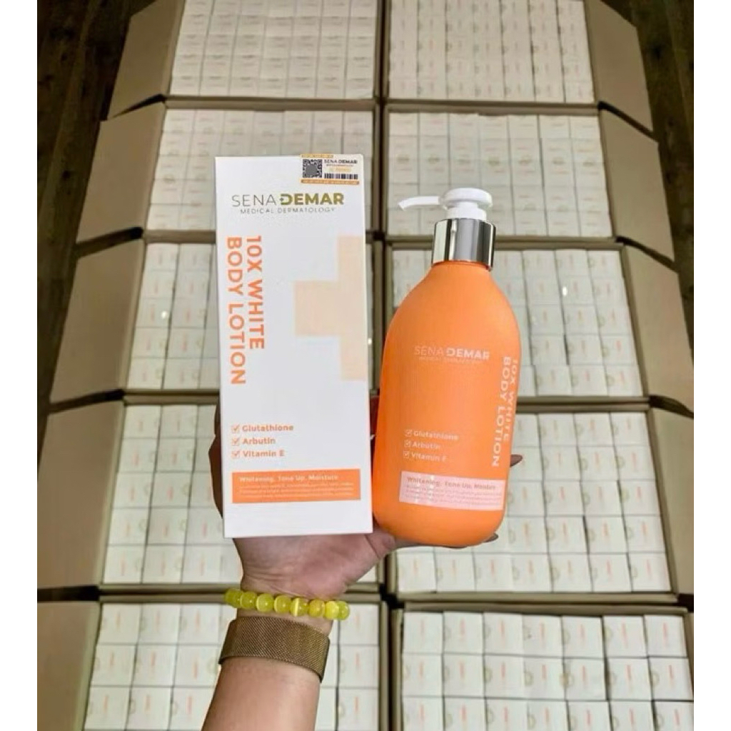 (VAT) Kem body sena demar 10x white body lotion chai 300ml -hạn 2028 kem body senademar HQ    CC206