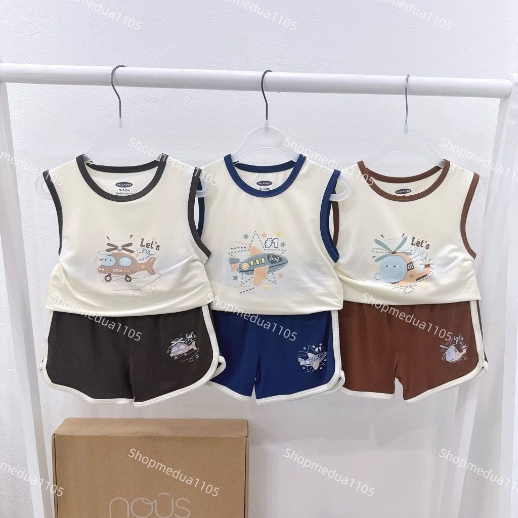Bộ sát nách Uala Rogo chất petit 9M-48M UR067, UR498