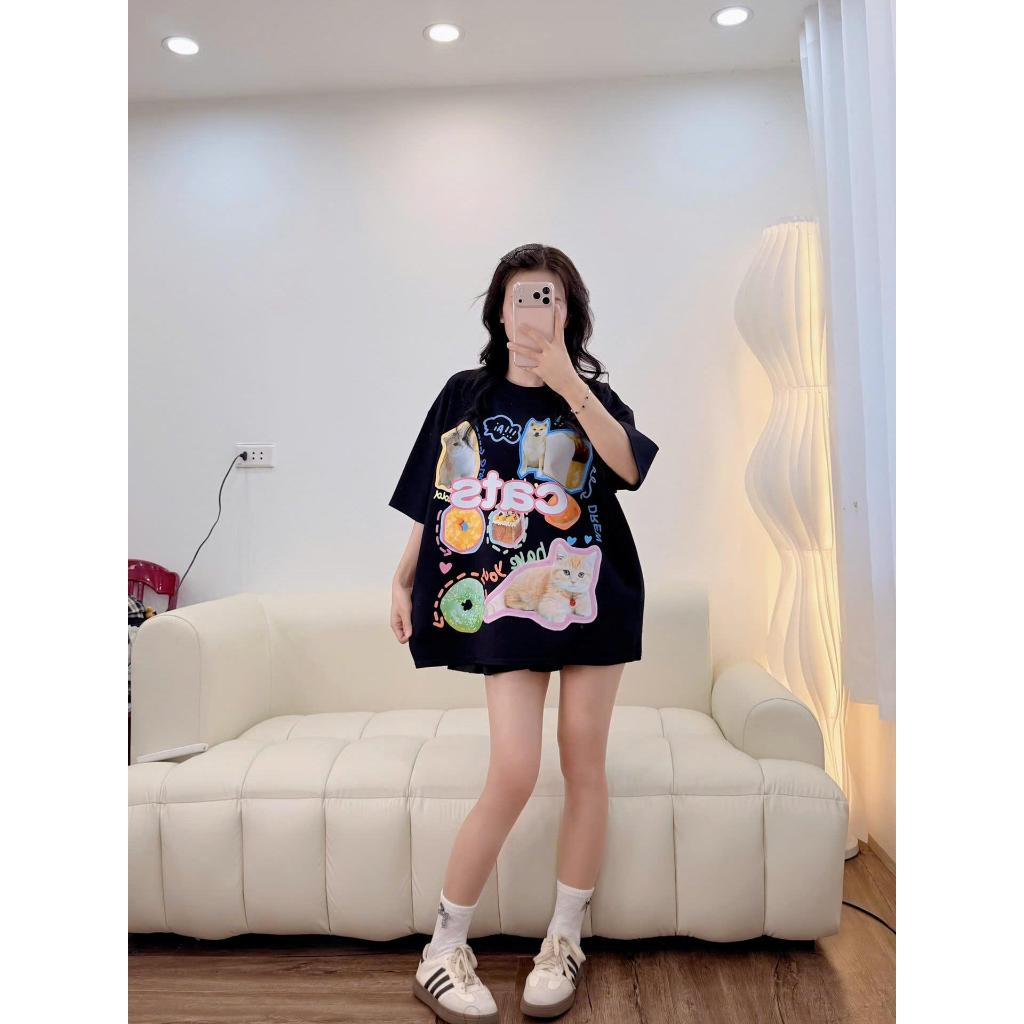 ( DEAL MỞ BÁN MÀU MỚI ) (BST MÙA HÈ 2026) ÁO PHÔNG BOXY FOM RỘNG MÀU ĐEN LSUNEY SUNES | BigBuy360 - bigbuy360.vn