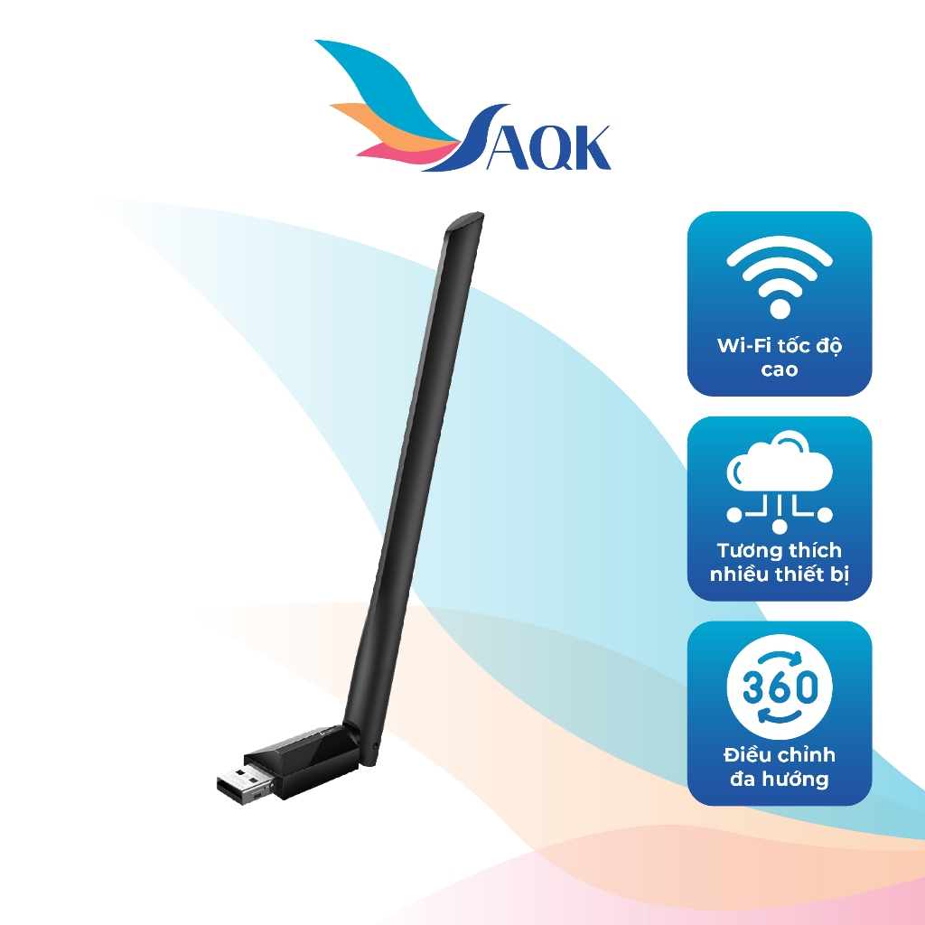 USB Wifi AC600 TP-Link băng tần kép Archer T2U Plus - Hàng chính hãng