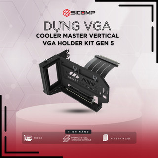 [FV] DỰNG VGA COOLER MASTER VERTICAL VGA HOLDER KIT GEN 5 (PCIE 5.0), CHÍNH HÃNG, BH 1Y