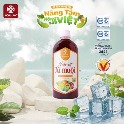 Nước cốt xí muội Hồng Lam chai 1000ml. Vị chua mặn ngọt