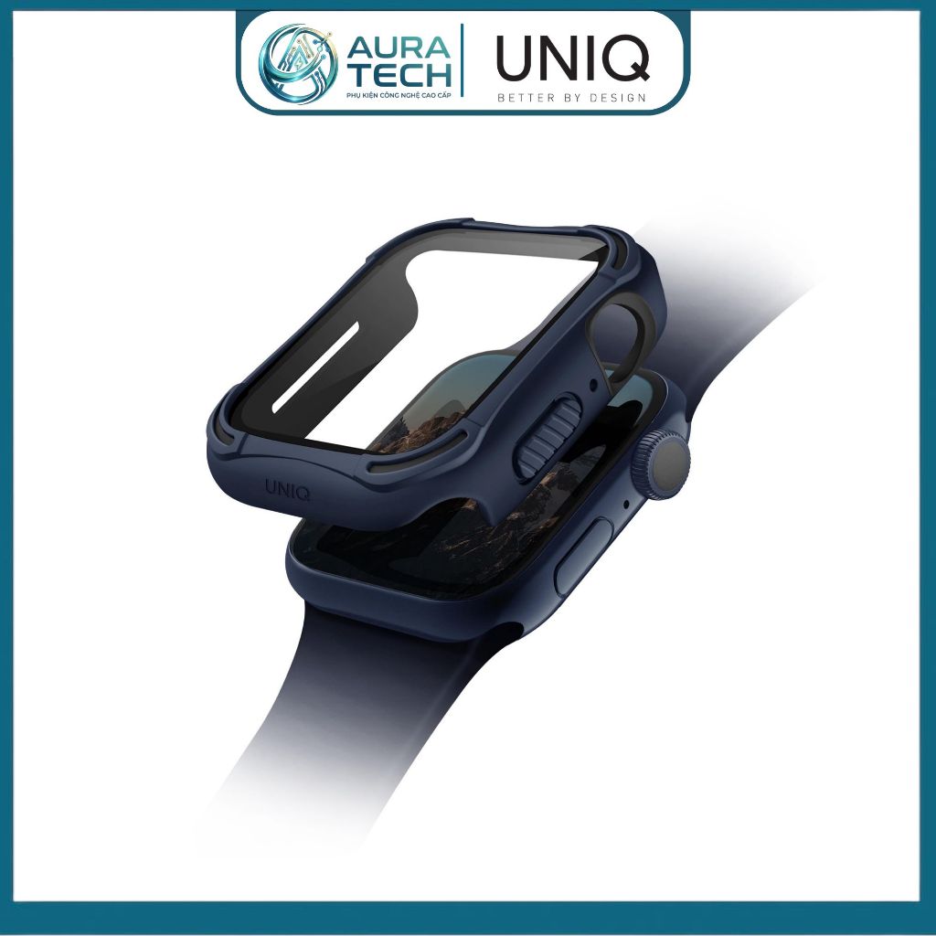 Ốp Case Cường Lực Dành Cho Apple Watch Series 6 / 5 / 4 / SE, UNIQ Torres Antimicrobial With 9H Wisc