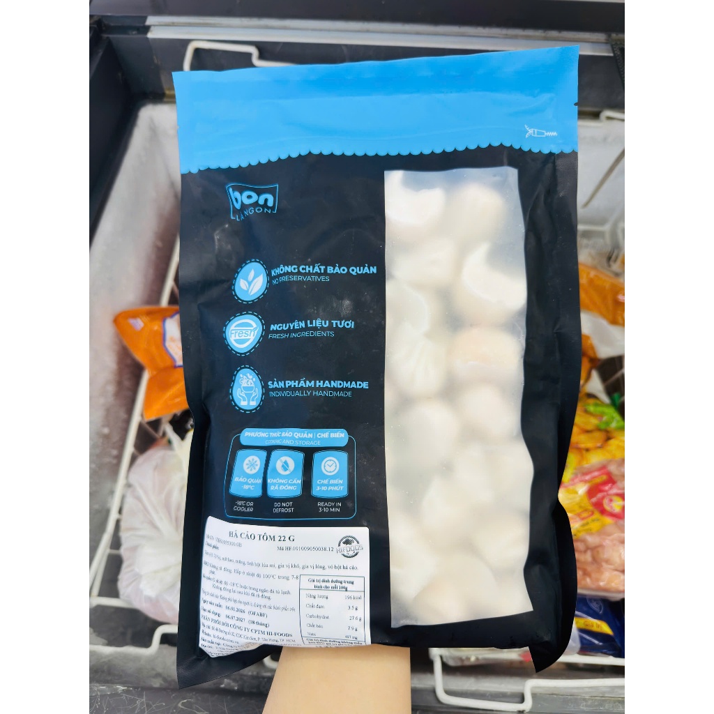 Há cảo Bamboo ( Dimsum) túi 880g/ túi 1kg siêu ngon ( Hỏa tốc HN)