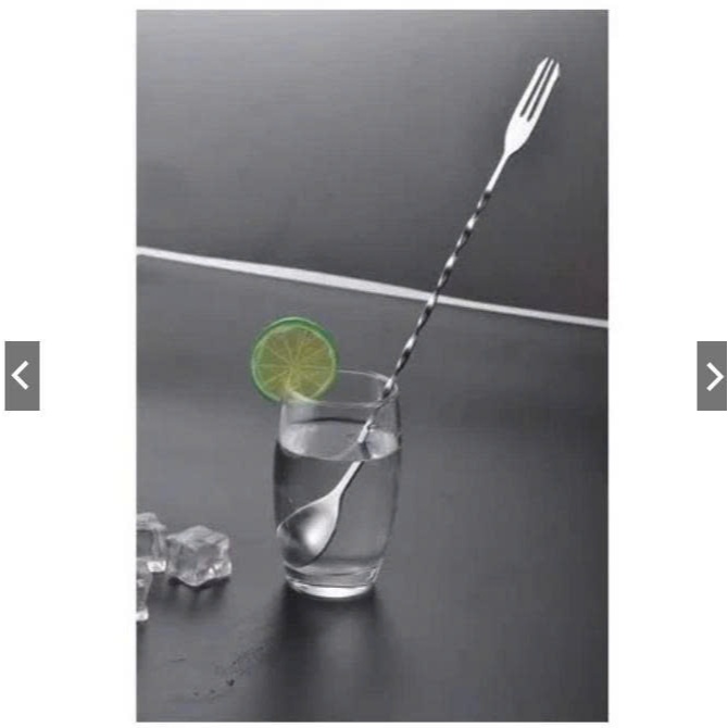Thìa bar pha chế inox 2 đầu - Bar spoon