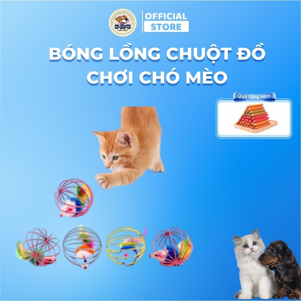 Bóng Lồng Chuột Đồ Chơi Chó Mèo
