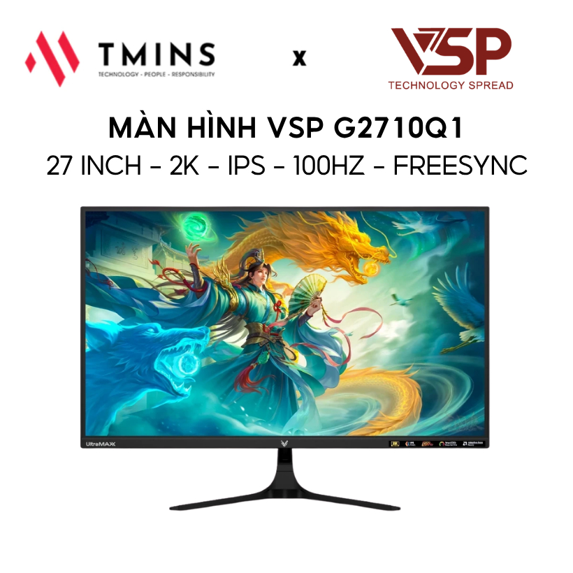 Màn Hình VSP G2710Q1 27 inch - 2K - IPS - 100Hz - FreeSync - Hàng chính hãng
