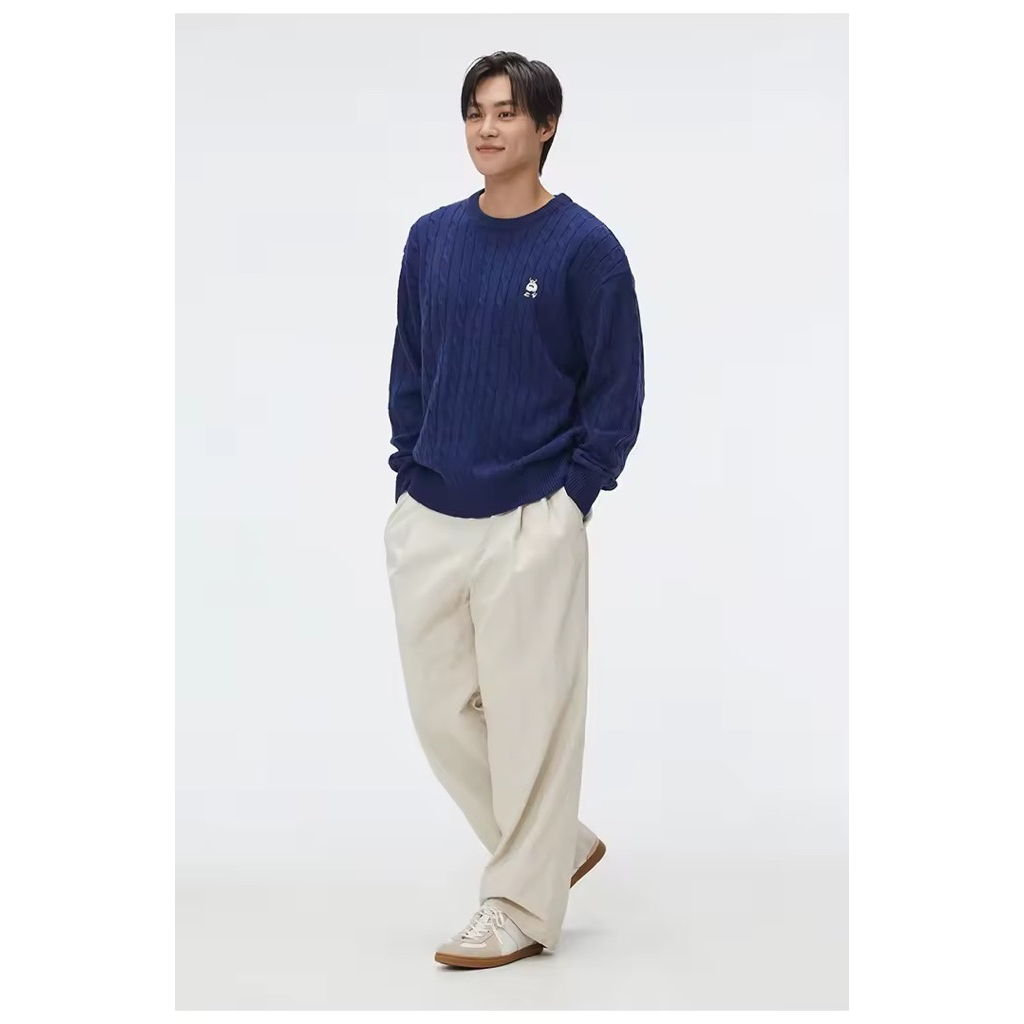 (Chính Hãng) Áo len thừng gấu nam hãng SPAO Newtag