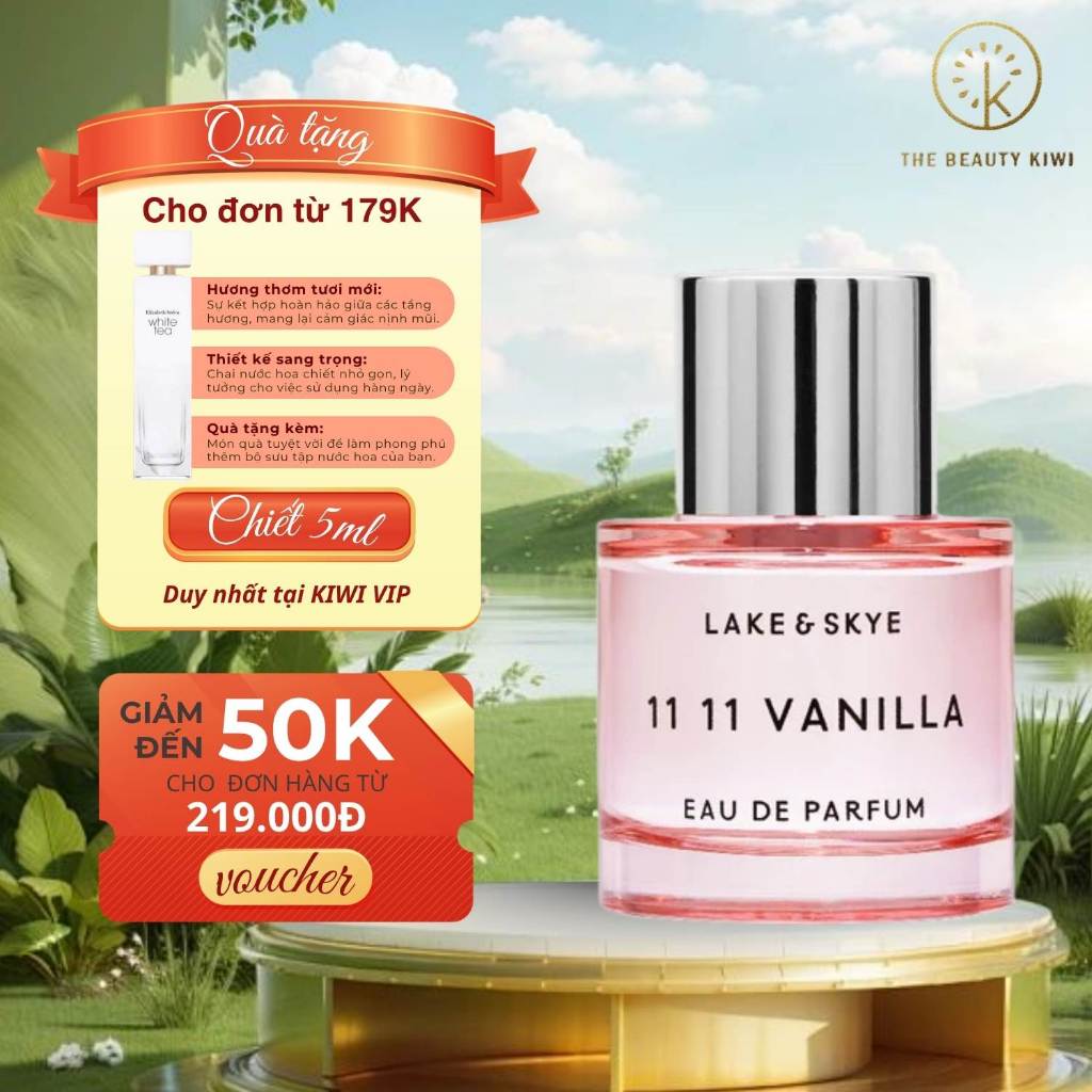 Nước hoa nữ chính hãng - 11:11 Vanilla EDP chiết 10ml -  Hiện đại, Thanh lịch - The Beauty Kiwi