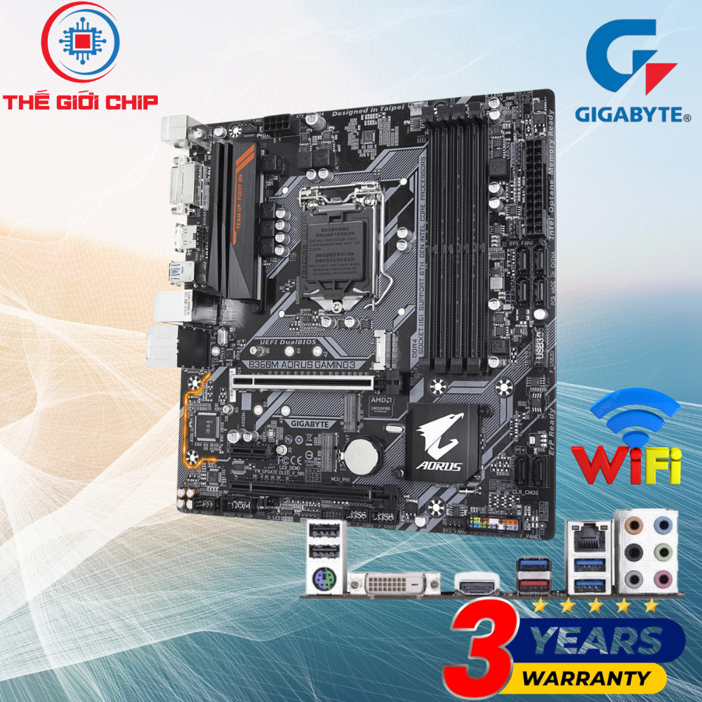 Mainboard Gigabyte B360 AORUS GAMING 3 (Intel LGA 1151-v2, ATX, 4 khe RAM DDR4) like new bảo hành 36