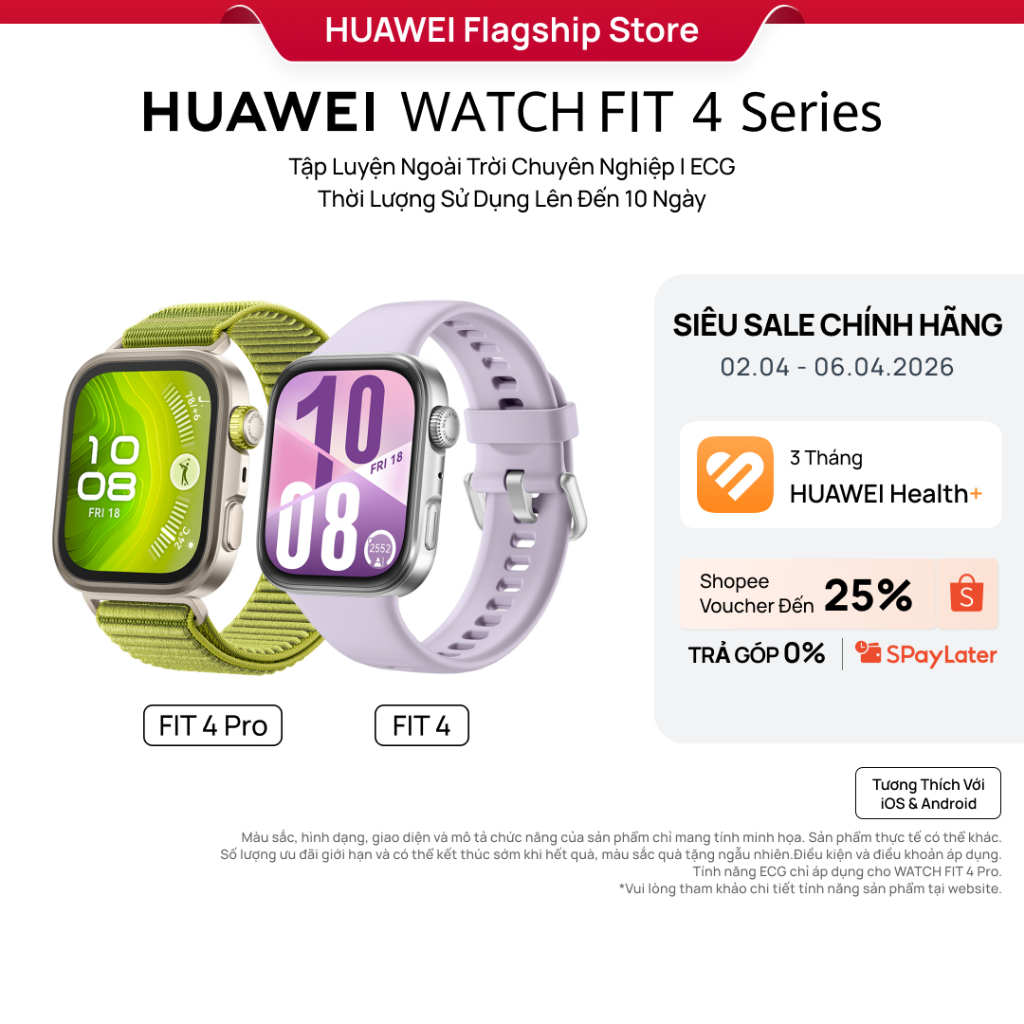 [LIVESTREAM] Đồng Hồ Thông Minh HUAWEI WATCH FIT 4 Series | Mỏng Nhẹ | Thể Thao & Sức Khỏe Lên Đến 1