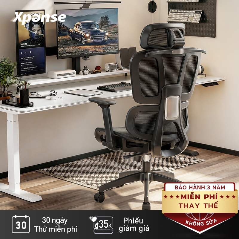 Ghế công thái học Xpanse L996 ghế gaming ghế xoay văn phòng Tựa lưng thắt lưng độc lập | BigBuy360 - bigbuy360.vn