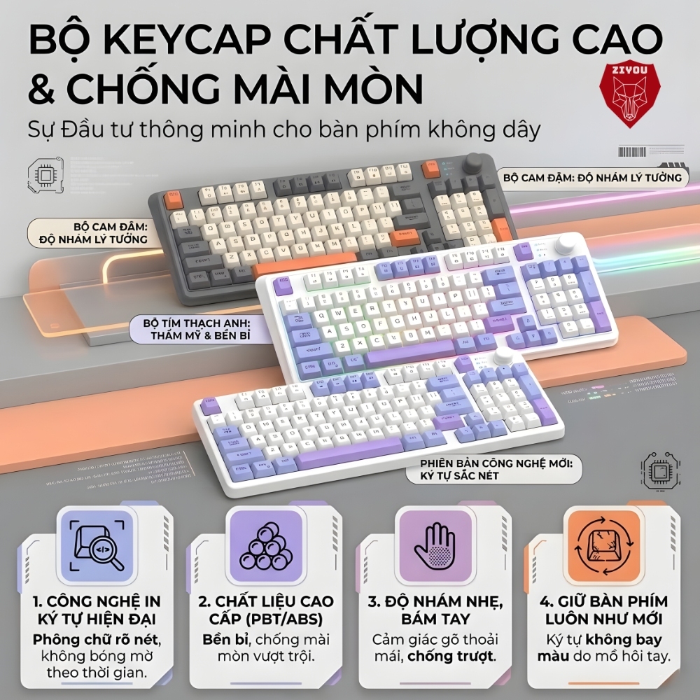 Bàn Phím Máy Tính Không Dây K94 LED Kết Nối Bluetooth Và USB 2.4G Cho Máy Tính Laptop ipad | BigBuy360 - bigbuy360.vn