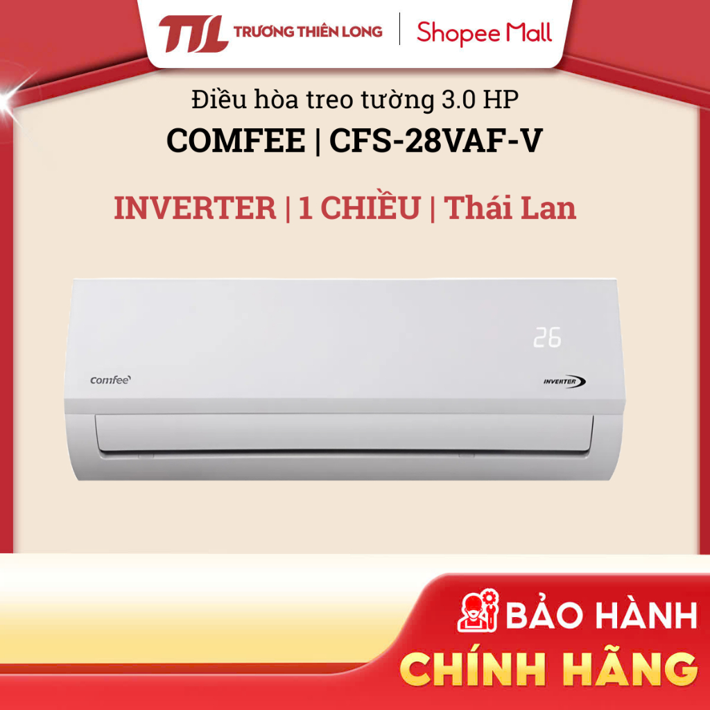 CFS-28VAF-V - Máy lạnh Comfee Inverter 3 HP CFS-28VAFF-V [TOÀN QUỐC]