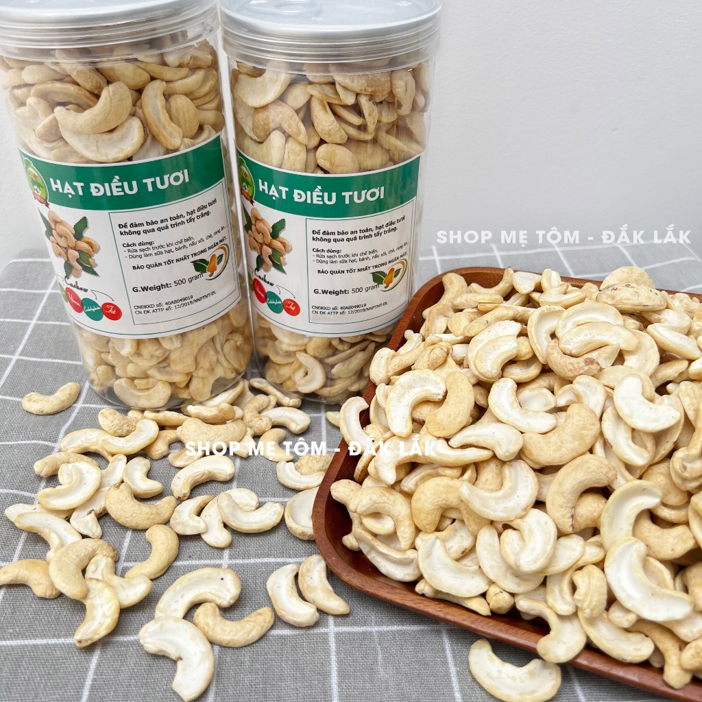 HẠT ĐIỀU TƯƠI SỐNG BỂ ĐÔI, BỂ BA (HẠT SỐNG) ĐIỀU TƯƠI VỠ SHOP MẸ TÔM (CÓ XUẤT HÓA ĐƠN CÔNG TY)