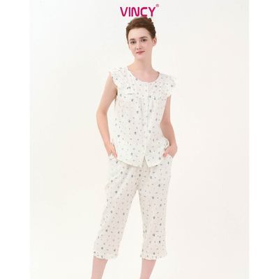 Bộ Đồ Kate Lửng Nữ Vincy Thoáng Mát BKL060S31