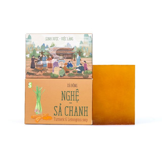 Xà bông Nghệ -  Sả Chanh 110g, làm sạch, dưỡng da, thư giãn - Sinh Dược