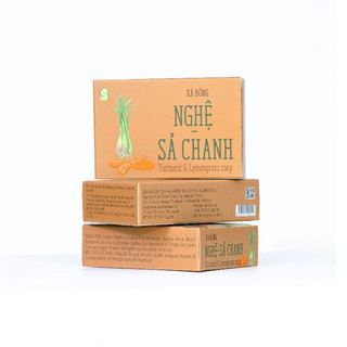 Xà bông Nghệ -  Sả Chanh 110g, làm sạch, dưỡng da, thư giãn - Sinh Dược