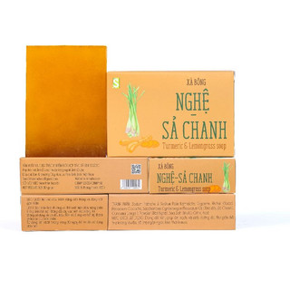 Xà bông Nghệ -  Sả Chanh 110g, làm sạch, dưỡng da, thư giãn - Sinh Dược