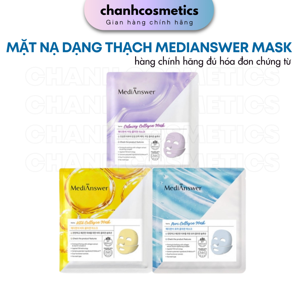Mặt nạ thạch MediAnswer cấp ẩm và phục hồi chuyên sâu - CHANH COSMETICS