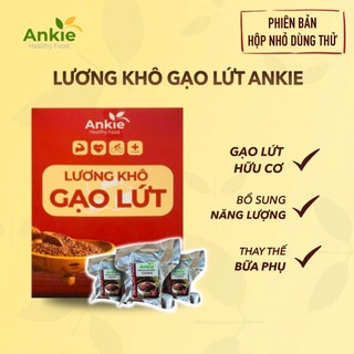 Lương Khô Ăn Kiêng giảm cân dùng được cho người tiểu đường, Vị Gạo lứt Ankie - Hộp 200gr