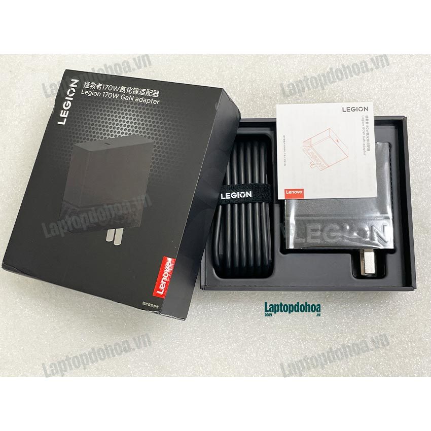 Adapter Sạc Laptop Lenovo Legion C170 170W PD Kèm cáp USB-C to Slim GAN - Sạc zin theo máy