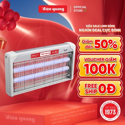 [HỎA TỐC] Đèn bắt muỗi Điện Quang ĐQ EML05L - Bắt và diệt muỗi, côn trùng nhỏ tự động, phạm vi tối đa 40m² - BH 12 tháng