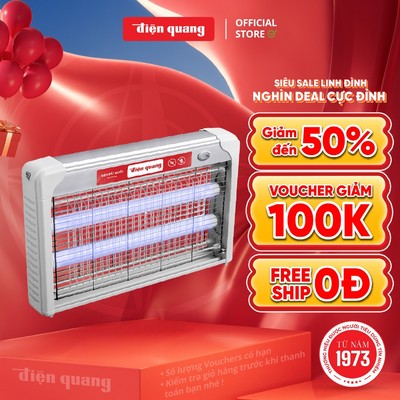 [HỎA TỐC] Đèn bắt muỗi Điện Quang ĐQ EML06L - Bắt và diệt muỗi, côn trùng nhỏ tự động, phạm vi tối đa 30m² - BH 12 tháng