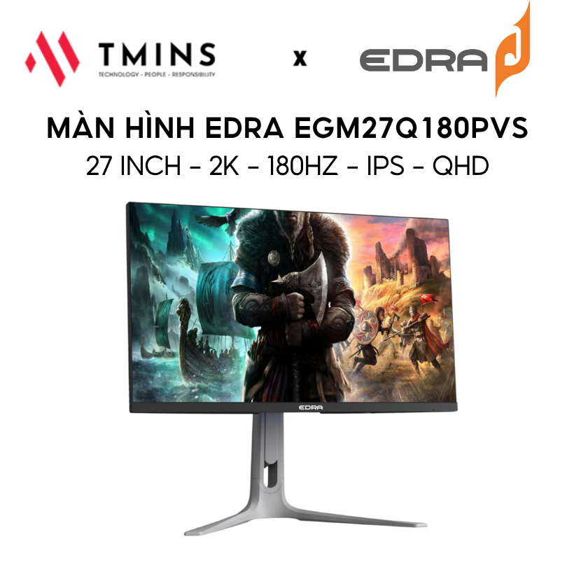 Màn hình Edra EGM27Q180PVS 27 inch/QHD/IPS/180Hz/1ms - Hàng chính hãng.