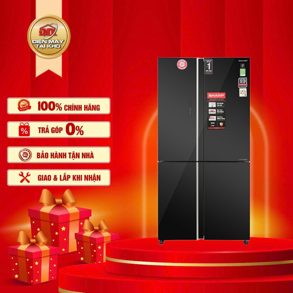 Tủ lạnh Sharp Inverter 572 lít Multi Door SJ-FXP640VG-BK
