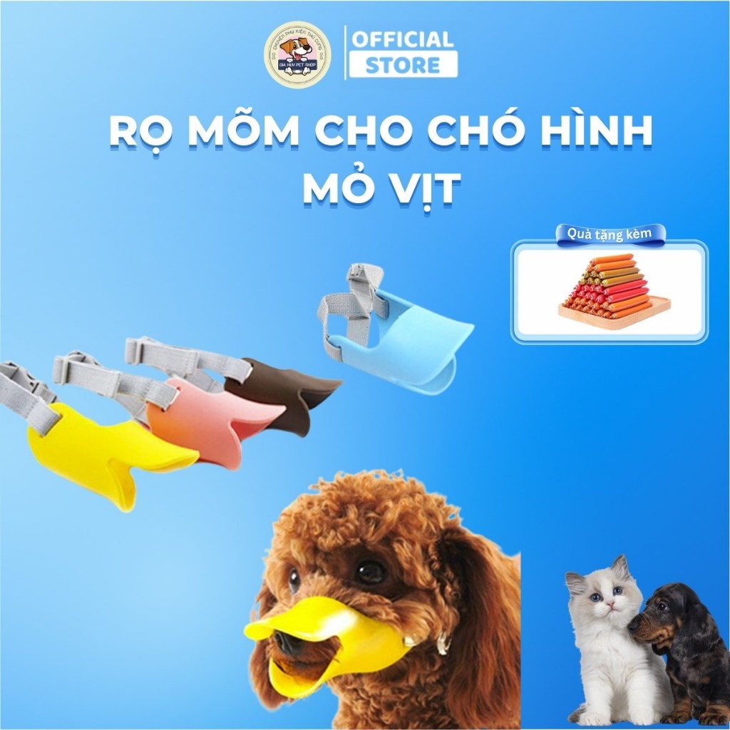 Rọ mõm cho chó hình mỏ vịt rọ mõm cho chó to chó nhỏ