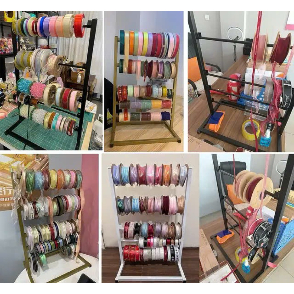 Giá Treo Ruy Băng, Kệ Treo Ruy Băng  Cao 80 x 60 - Sắt + Sơn Tĩnh Điện Chống Hoen Gỉ