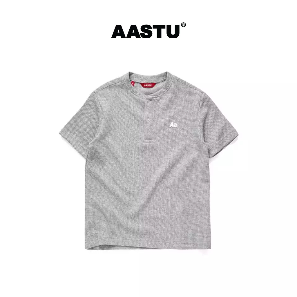 AA Stu - Áo Thun AASTU WAFFLE TEE Form Boxy Local Brand Unisex Vải Cotton 100% / GREY