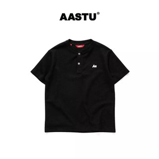 AA Stu - Áo POLO AASTU WAFFLE TEE Form Boxy Local Brand Unisex Vải Cotton 100% / BLACK