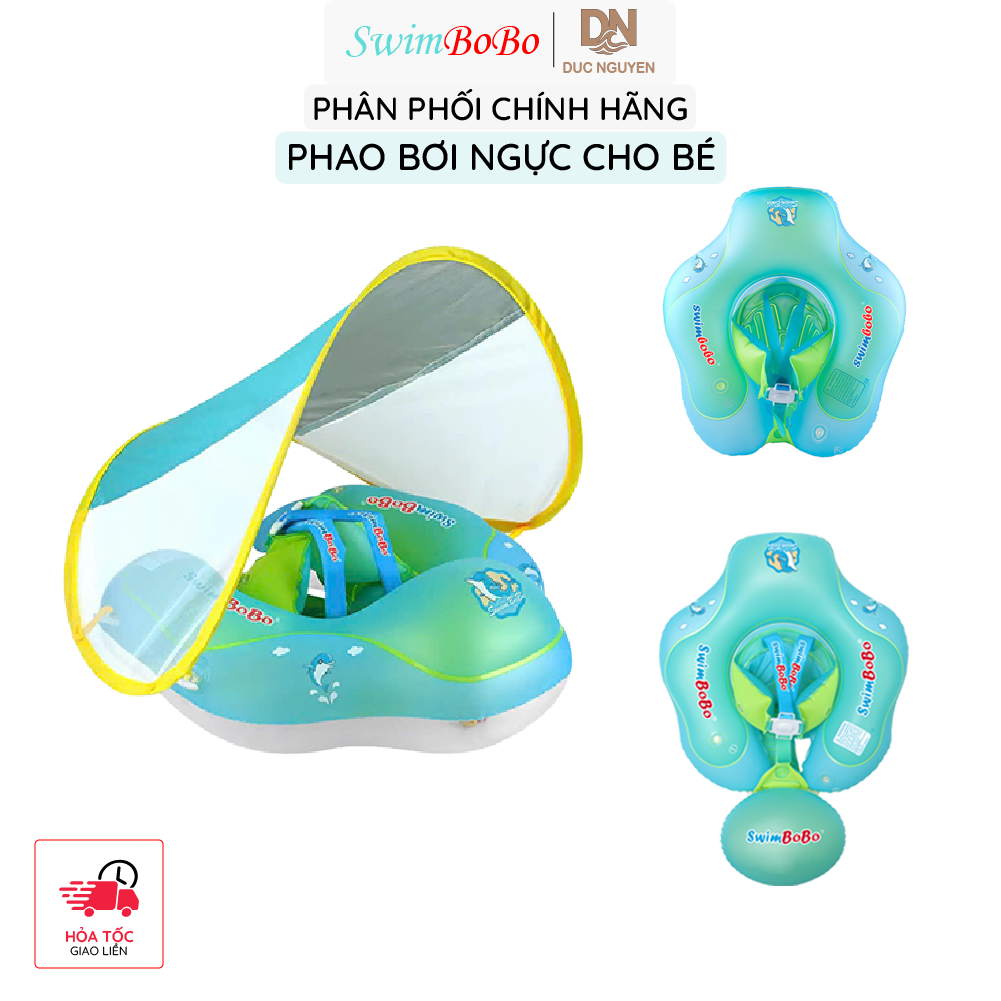 Phao bơi Ngực SwimBobo hỗ trợ chống lật chất liệu PVC an toàn cho bé