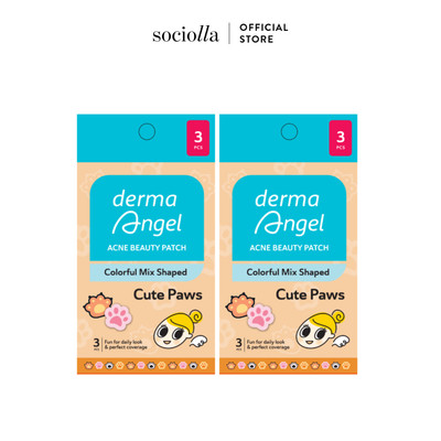 [Hàng Tặng Không Bán] Combo 2 Miếng Dán Mụn Vui Nhộn Derma Angel Acne Beauty Patch - Cute Paws