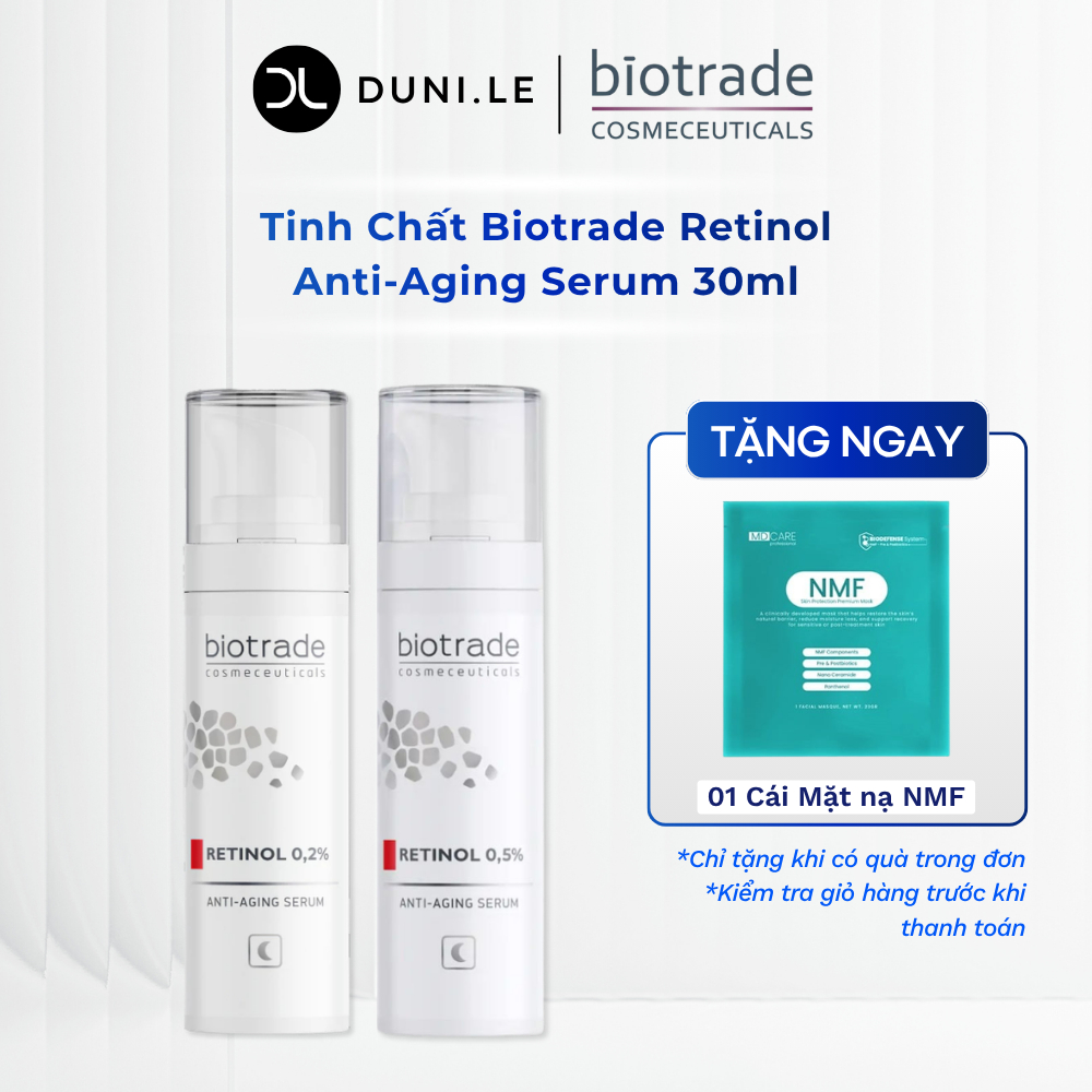 Serum Retinol Biotrade Anti-Age Serum Retinol 0.2% & 0.5% Tái Tạo Da Ít Kích Ứng | Duni Le Cosmetics