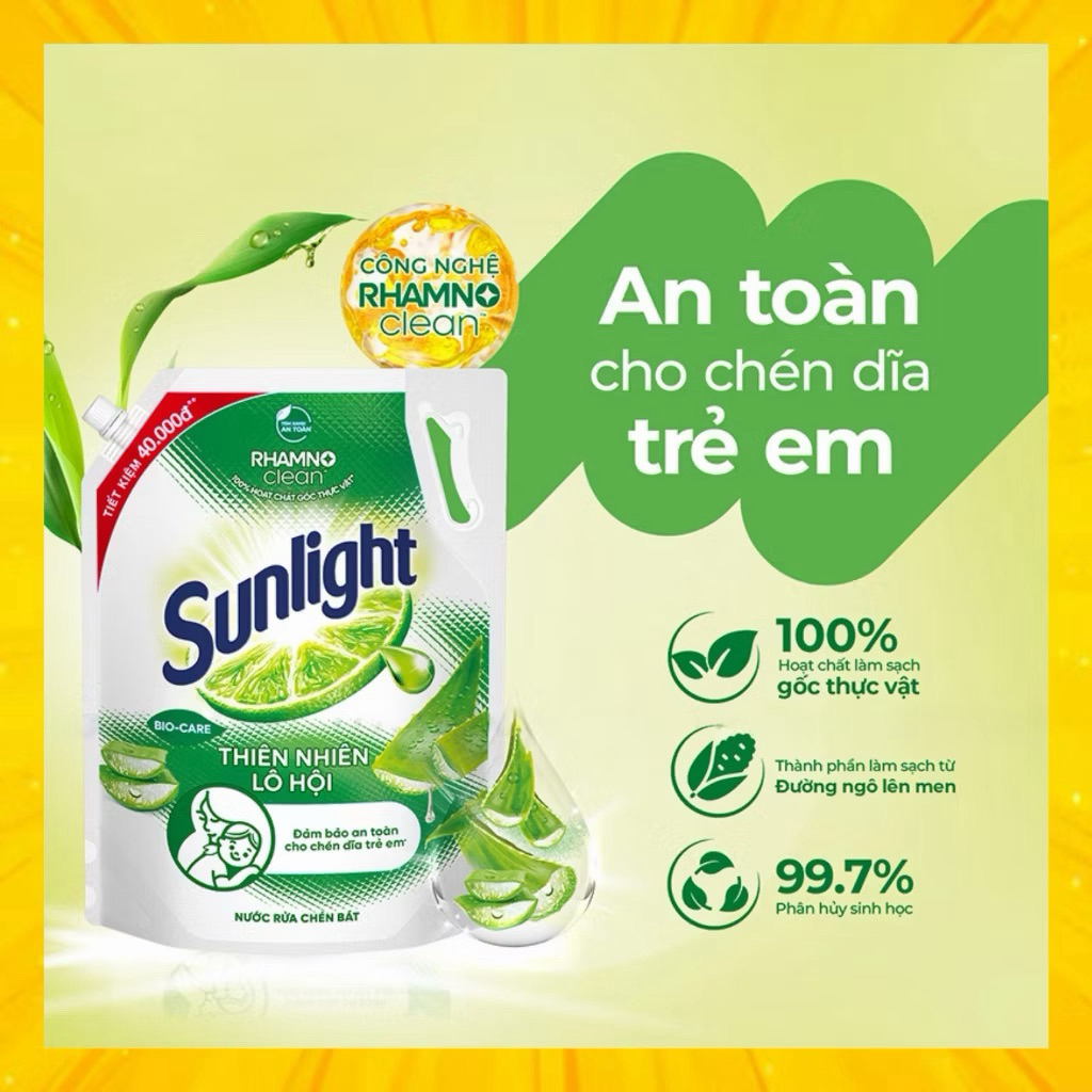 Nước rửa chén Sunlight bịch