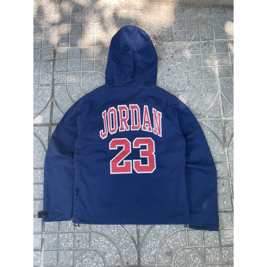 áo khoác vintage JD23 nam nữ xanh navy size M 2hand